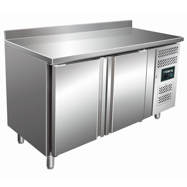 Koelwerkbank | 280L | 2 Deuren (1/1 GN) | +2°C/+8°C | Geforceerd | 0.35kW | Achteropstand | 1360x700x890/990(h)mm