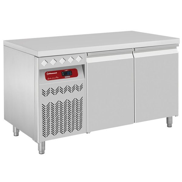 Koelwerkbank | 260L | 2 Deuren (1/1 GN) | -2°C/+8°C | Geventileerd | 0.18kW | 1330x700x866/960(h)mm