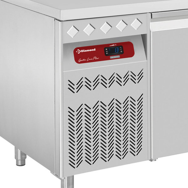 Koelwerkbank | 260L | 2 Deuren (1/1 GN) | -2°C/+8°C | Geventileerd | 0.18kW | 1330x700x866/960(h)mm