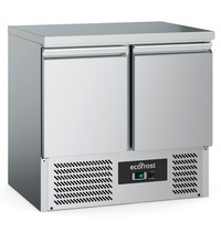 Ecofrost Koelwerkbank | 240L | 2 Deuren (1/1 GN) | +2°C/+8°C | Statisch + Ventilator | 900x700x876(h)mm 