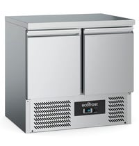 Ecofrost Koelwerkbank | 240L | 2 Deuren (1/1 GN) | +2°C/+8°C | Statisch + Ventilator | 900x700x876(h)mm