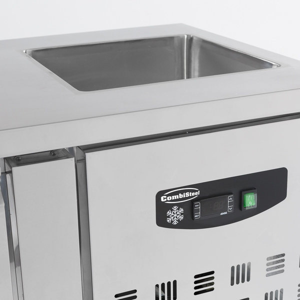 Koelwerkbank | 258L | 2 Deuren (1/1 GN) | -2°C/+8°C | Geforceerd | 0.35kW | Spoelbak | 1510x700x860(h)mm