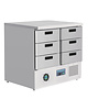 Polar Koelwerkbank | 240L | 6 Laden (1/1 GN) | +2°C/+8°C | Geventileerd | 0.16kW | 903x700x850(h)mm 