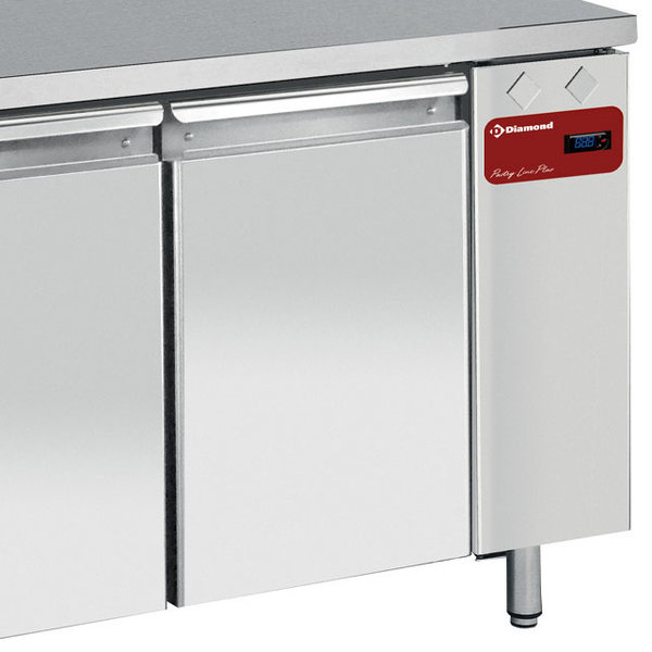 Bakkerij Koelwerkbank | 293L | 2 Deuren (EN600x400) | Voor Externe Koelunit | 1295x800x880/900(h)mm