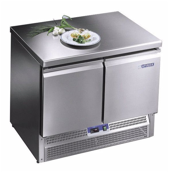 Koelwerkbank | TRE | 250L | 2 Deuren (1/1 GN) | +1°C/+7°C | Geforceerd | 0.42kW | Zonder Werkblad | 1000x700x800(h)mm