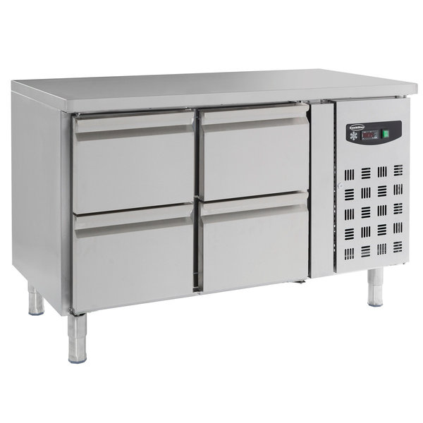 Koelwerkbank | 282L | 4 Laden | +2°C/+8°C | Geforceerd | 0.34kW | 1360x700x850(h)mm