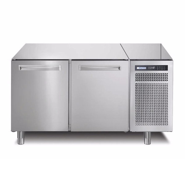 Bakkerij Koelwerkbank | SPRING | 385L | 2 Deuren (EN600x400) | -2°C/+7°C | Geforceerd | 0.25kW | Luchtvochtigheid Instelbaar | 1450x800x900(h)mm
