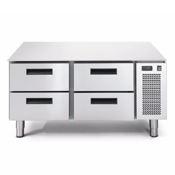 Koelwerkbank | LINEAR | Laag Model | 180L | 4 Laden (1/1 GN) | -2°C/+7°C | Geforceerd | 0.12kW | Zonder Werkblad | 1200x685x573(h)mm