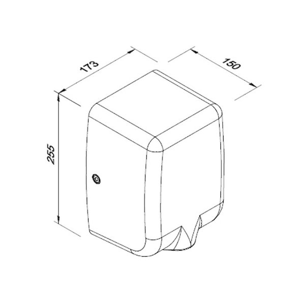 Handendroger | RVS | Automatisch | Droogtijd 10-12s | 1.35kW (230V) | 173x150x255(h)mm