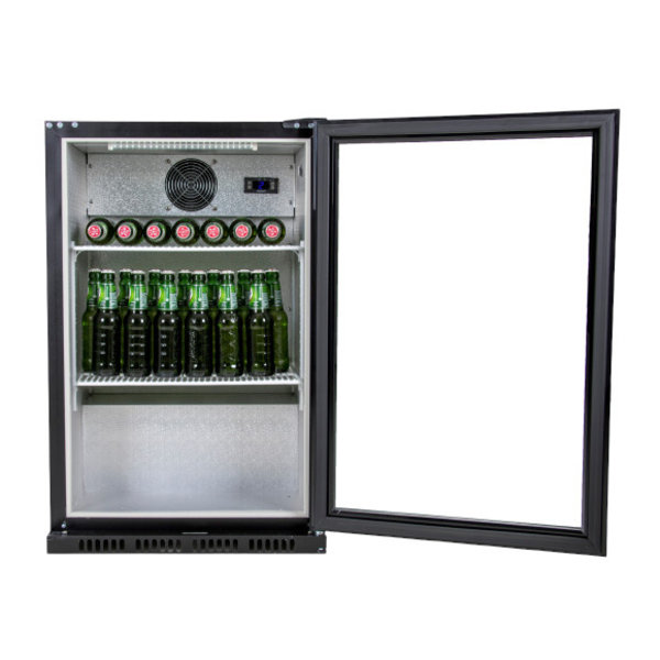 Barkoelkast | 130L | Zwart | 0°C/+10°C | Geforceerd | 556x541x868(h)mm