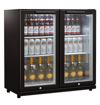 Husky Barkoelkast | 235L | Zwart | 0°C/+10°C | Geforceerd | 0.14kW | Klapdeuren | NoFrost | 870x520x870(h)mm