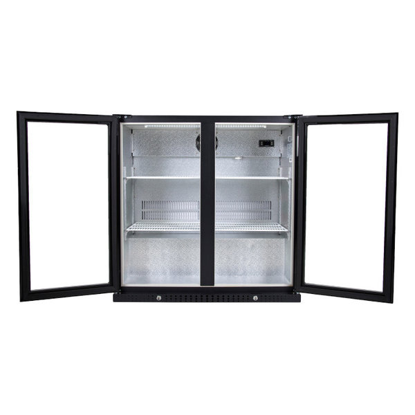 Barkoelkast | 186L | Zwart | 0°C/+10°C | Geforceerd | Draaideuren | 870x520x870(h)mm