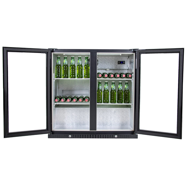 Barkoelkast | 186L | Zwart | 0°C/+10°C | Geforceerd | Draaideuren | 870x520x870(h)mm