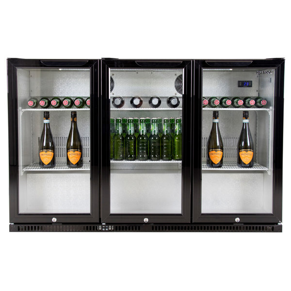Barkoelkast | 350L | Zwart | 0°C/+10°C | Geforceerd | Draaideuren | 1350x520x870(h)mm