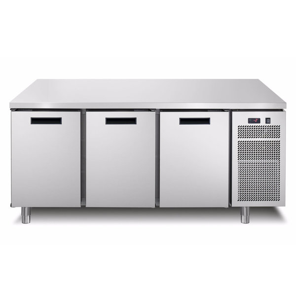 Koelwerkbank | LINEAR | 420L | 3 Deuren (1/1 GN) | -2°C/+7°C | Geforceerd | 0.13kW | 1721x700x900(h)mm