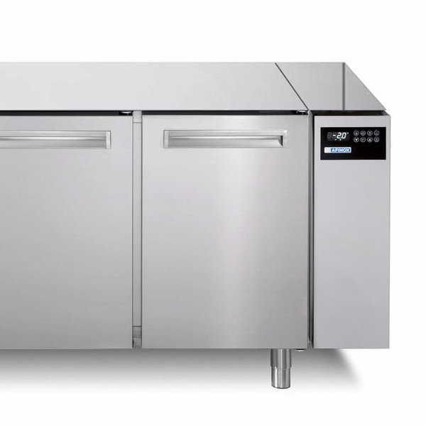 Koelwerkbank | SPRING | 420L | 3 Deuren (1/1 GN) | Voor Externe Koelunit | Zonder Werkblad | 1585x700x800(h)mm