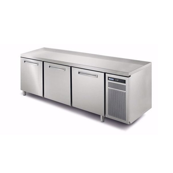 Bakkerij Koelwerkbank | SPRING | 590L | 3 Deuren (EN600x400) | -2°C/+7°C | Geforceerd | 0.25kW | 2004x800x900(h)mm