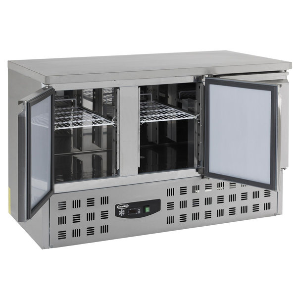 Koelwerkbank | 400L | 3 Deuren (1/1 GN) | +2°C/+8°C | Statisch + Ventilator | 1365x700x875(h)mm
