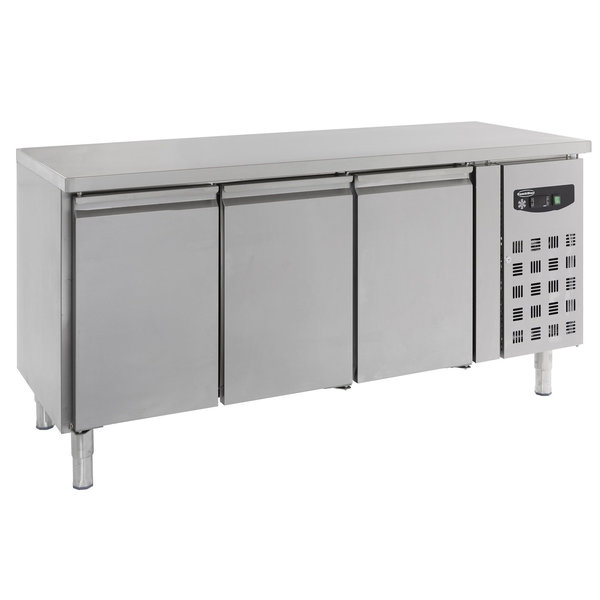 Koelwerkbank | 417L | 3 Deuren (1/1 GN) | +2°C/+8°C | Geforceerd | 1795x700x850(h)mm