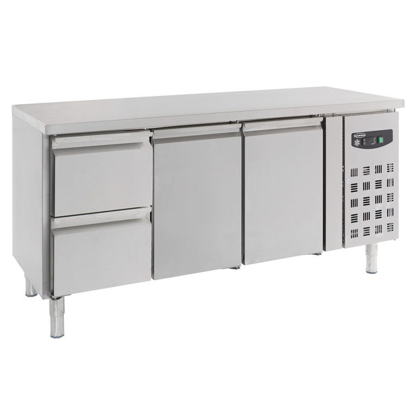 Koelwerkbank | STANDARD LINE | 417L | 2 Deuren + 2 Laden (1/1 GN) | +2°C/+8°C | Geforceerd | 1795x700x850(h)mm