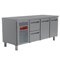 Diamond Koelwerkbank | 405L | 2 Deuren + 2 Laden (1/1 GN) | 0°C/+8°C | Geventileerd | 0.35kW | 1800x700x880/900(h)mm 