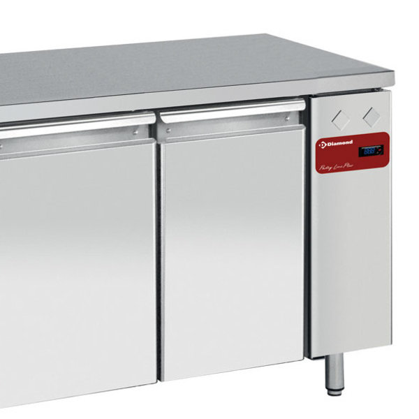 Bakkerij Koelwerkbank | 550L | 3 Deuren (EN600x400) | Voor Externe Koelunit | 1820x800x880/900(h)mm