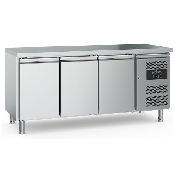 Koelwerkbank | 417L | 3 Deuren (1/1 GN) | +2°C/+8°C | Geforceerd | 1795x700x850(h)mm
