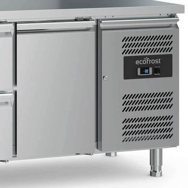 Koelwerkbank | 417L | 1 Deur + 4 Laden (1/1 GN) | +2°C/+8°C | Geforceerd | 1795x700x850(h)mm