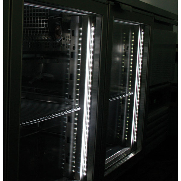 Koelwerkbank | 405L | 3 Glasdeuren (1/1 GN) | -2°C/+8°C | Geventileerd | 0.25kW | Achteropstand | 1795x700x866/960(h)mm