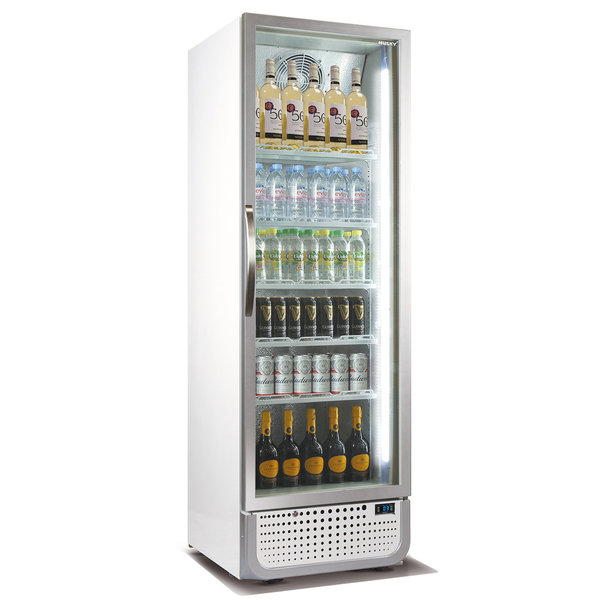 Koelkast | 410L | Wit/RVS | 0°C/+10°C | Geforceerd | 650x720x1990(h)mm