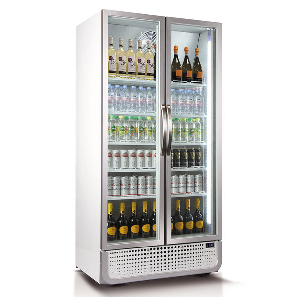 Koelkast | 728L | Wit/RVS | 0°C/+10°C | Geforceerd | Draaideuren | 1000x720x1985(h)mm