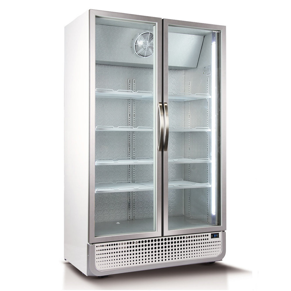 Husky Koelkast | 885L | Wit/RVS | 0°C/+10°C | Geforceerd | Draaideuren ...