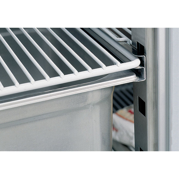 Koelwerkbank | 260L | 2 Glasdeuren (1/1 GN) | -2°C/+8°C | Geventileerd | 0.27kW | 1330x700x850/900(h)mm