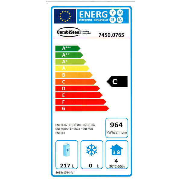 Koelwerkbank | STANDARD LINE | Laag Model | 380L | 4 Deuren (1/1 GN) | +2°C/+8°C | Geforceerd | 2230x700x650(h)mm