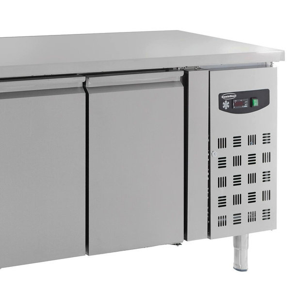 Koelwerkbank | 553L | 3 Deuren + 2 Laden (1/1 GN) | +2°C/+8°C | Geforceerd | 2230x700x850(h)mm