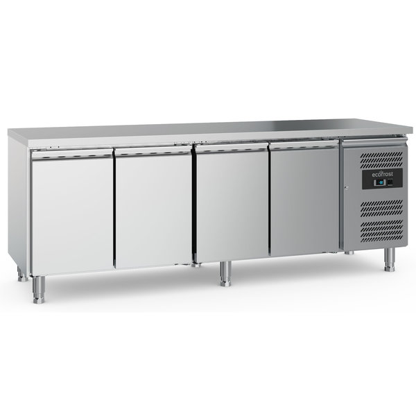 Koelwerkbank | 553L | 4 Deuren (1/1 GN) | +2°C/+8°C | Geforceerd | 2230x700x850(h)mm