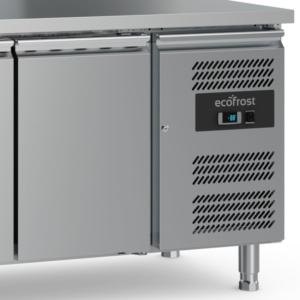 Koelwerkbank | 553L | 2 Deuren + 4 Laden (1/1 GN) | +2°C/+8°C | Geforceerd | 2230x700x850(h)mm