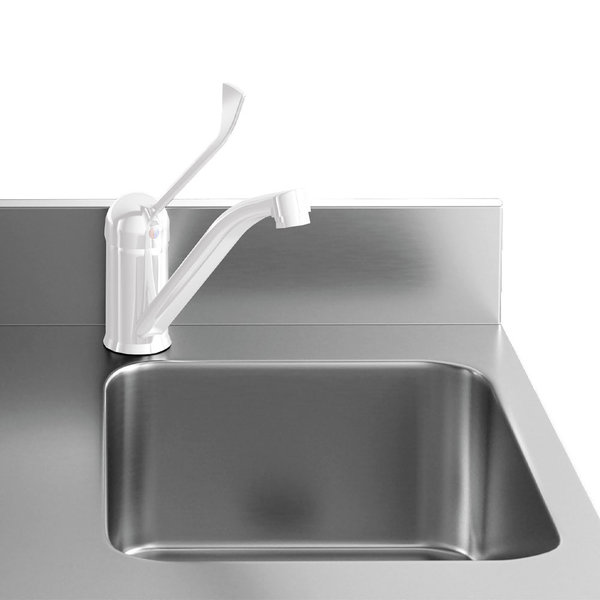 Koelwerkbank | Energiezuinig | Spoelbak | 550L | 4 Deuren (1/1 GN) | -2°C/+8°C | Geforceerd | 0.36kW | Achteropstand | 2250x700x880/985(h)mm