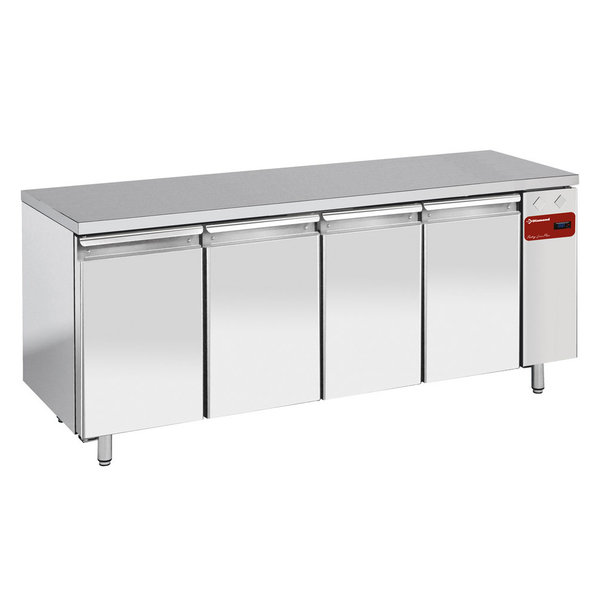 Bakkerij Koelwerkbank | 760L | 4 Deuren (EN600x400) | Voor Externe Koelunit | 2340x800x880/900(h)mm