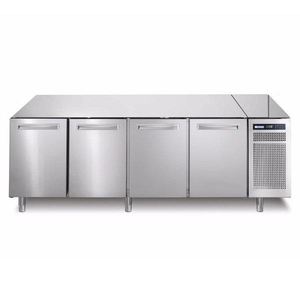 Koelwerkbank | SPRING | 550L | 4 Deuren (1/1 GN) | -2°C/+7°C | Geforceerd | 0.25kW | Zonder Werkblad | 2182x690x800(h)mm