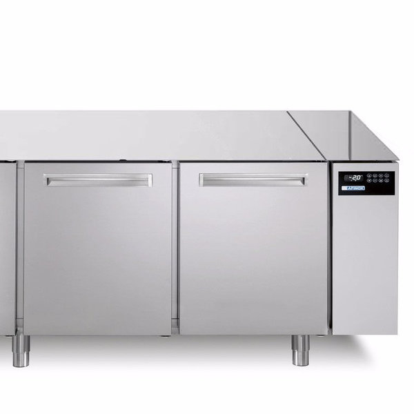 Bakkerij Koelwerkbank | SPRING | 770L | 4 Deuren (EN600x400) | Voor Externe Koelunit | Zonder Werkblad | 2420x790x800(h)mm