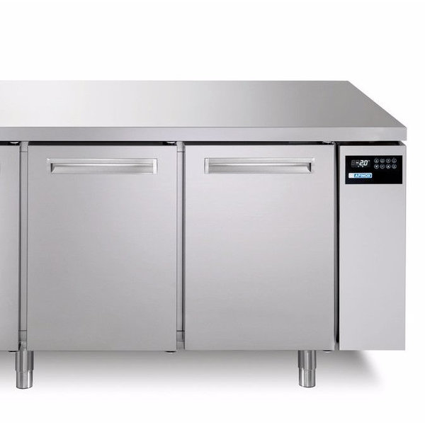 Bakkerij Koelwerkbank | SPRING | 770L | 4 Deuren (EN600x400) | Voor Externe Koelunit | 2420x800x850(h)mm