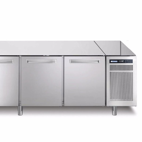 Koelwerkbank | SPRING | 770L | 4 Deuren (EN600x400) | -2°C/+7°C | Geforceerd | 0.25kW | Zonder Werkblad | 2560x790x800(h)mm