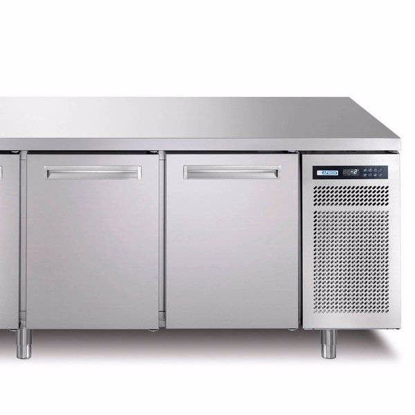 Bakkerij Koelwerkbank | SPRING | 770L | 4 Deuren (EN600x400) | -2°C/+7°C | Geforceerd | 0.25kW | 2560x800x850(h)mm