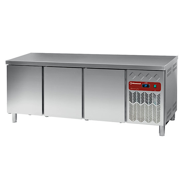 Bakkerij Koelwerkbank | EURONORM LINE | 550L | 3 Deuren (EN600x400) | 0°C/+8°C | Geforceerd | 2017x800x880/900(h)mm