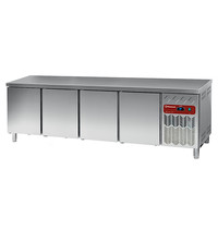 Diamond Koelwerkbank | 760L | 4 Deuren (EN600x400) | 0°C/+8°C | Geventileerd |0.52kW | 2542x800x880/900(h)mm