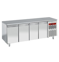 Diamond Bakkerij Koelwerkbank | Energiezuinig | 760L | 4 Deuren (EN600x400) | -2°C/+8°C | Geforceerd | 0.36kW | 2550x800x880/900(h)mm 