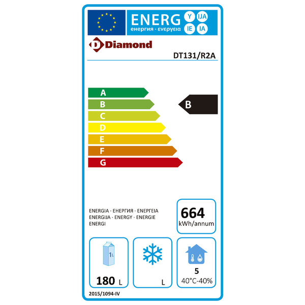 Koelwerkbank | 260L | 2 Deuren (1/1 GN) | -2°C/+8°C | Geventileerd | 0.27kW | Achteropstand | 1320x700x850/985(h)mm