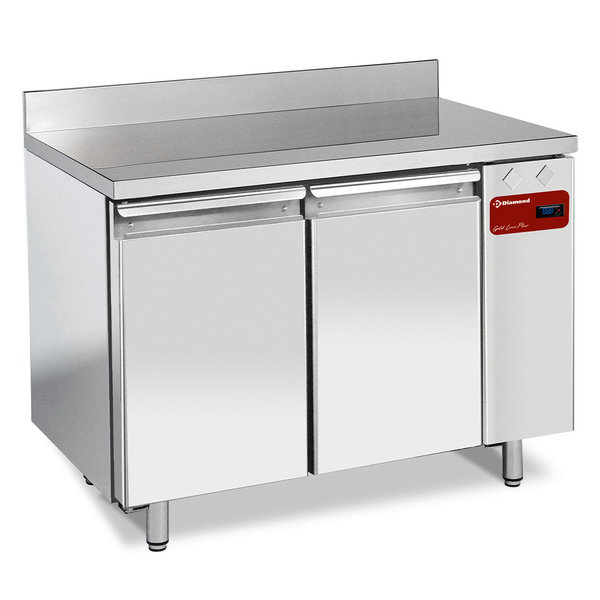 Bakkerij Koelwerkbank | 293L | 2 Deuren (EN600x400) | Voor Externe Koelunit | Achteropstand | 1295x800x880/1000(h)mm