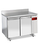 Diamond Bakkerij Koelwerkbank | 293L | 2 Deuren (EN600x400) | Voor Externe Koelunit | Achteropstand | 1295x800x880/1000(h)mm 